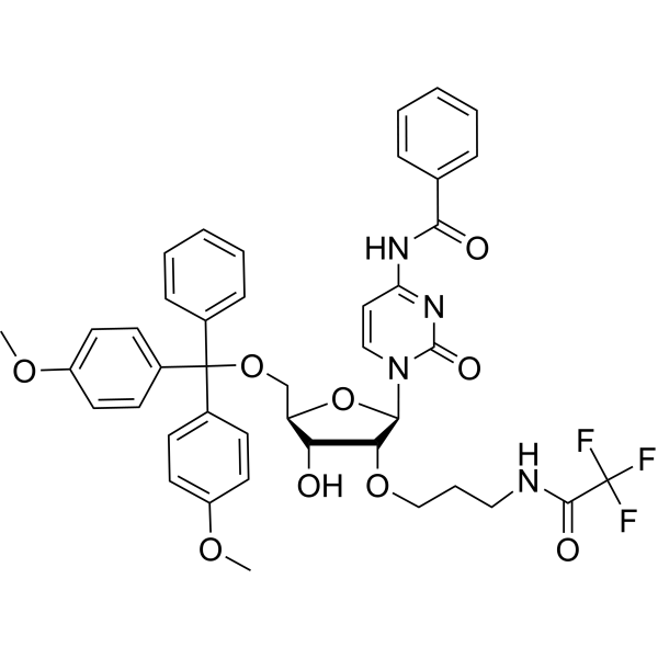 N4-Benzoyl-5'-O-DMTr-2'-O-(N3-trifluoroacetyl) aminopropyl cytidine